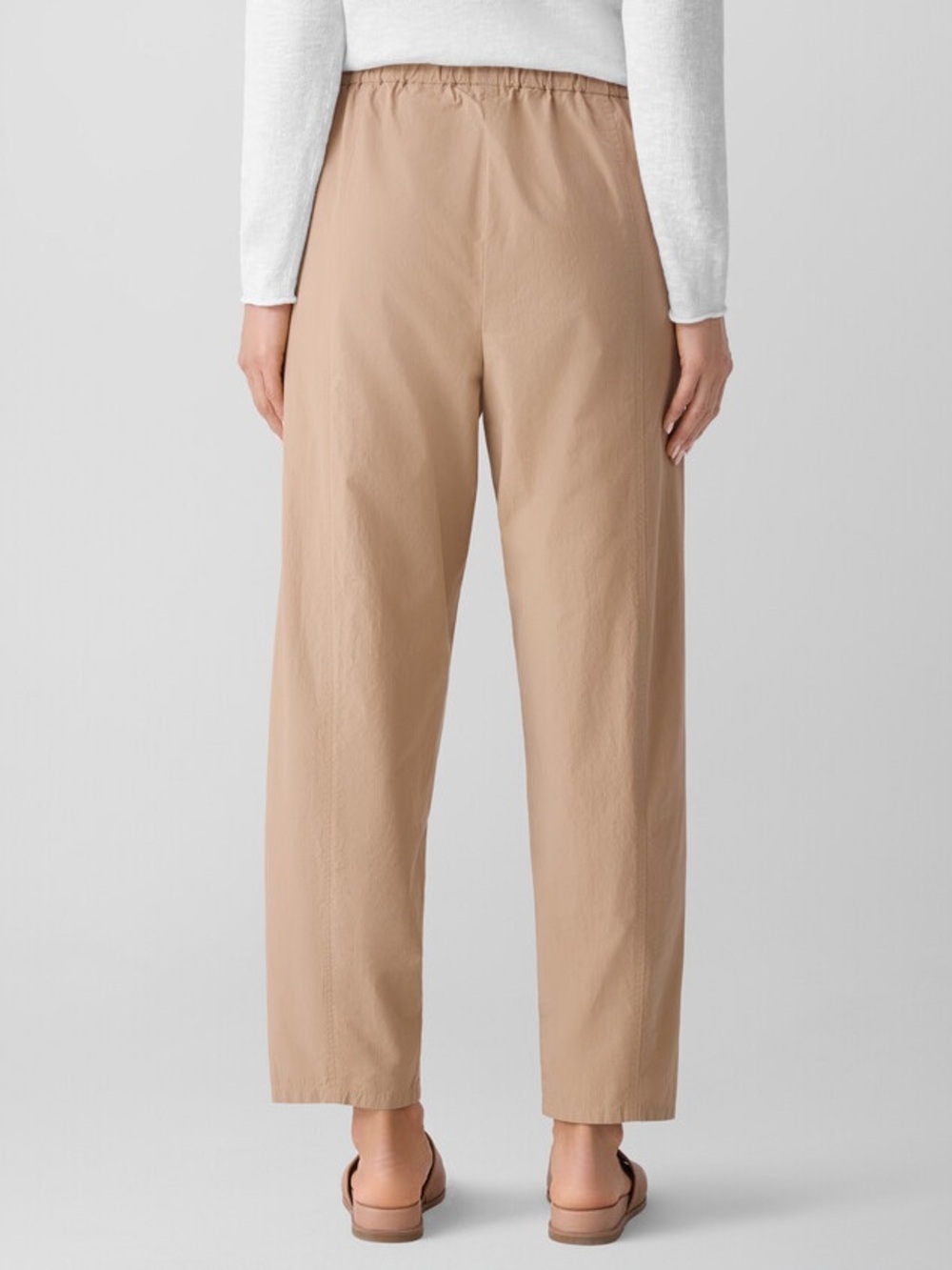 Eileen Fisher Organic Linen Lantern Barrel Pants Size S